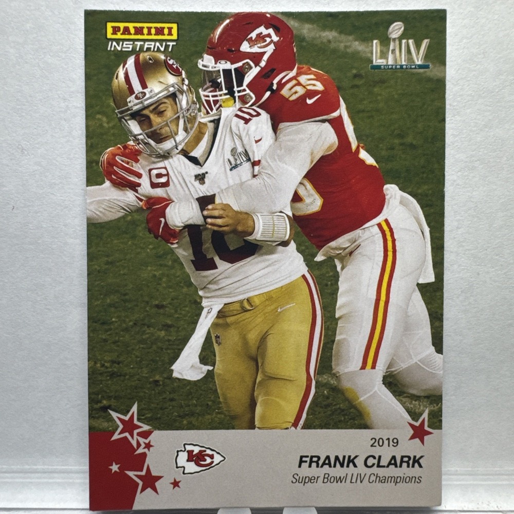 2020 Panini Instant Chiefs Super Bowl Frank Clark #34 Football Card